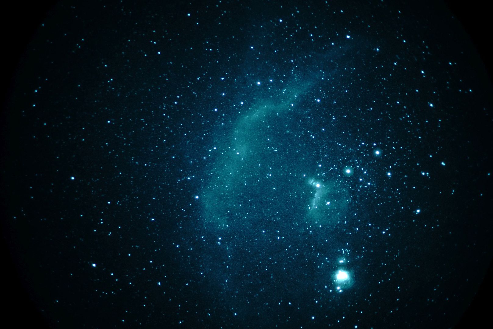 Barnard's Loop & Meissa Ring 1X in RT with WP Night vision Electronically Assisted Astronomy